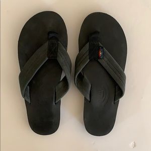 Black rainbow sandals size 5.5-6.5 US EU36